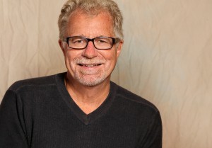 A man in black t-shirt